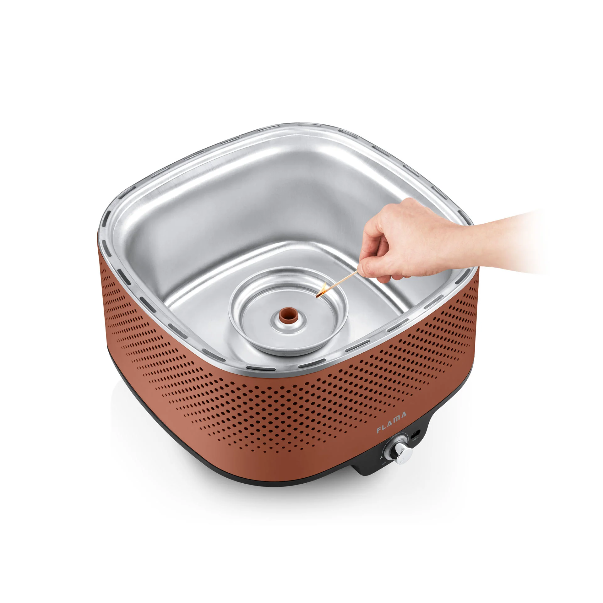 Grelhador a Carvão Mastergrill EVO Terracotta 4013FL - Image 9